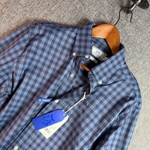 Mens Southern Tide Intercoastal Sport Shirt S Blue Haze Glenbrook Plaid NWT-New
